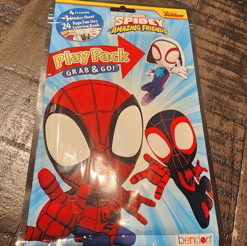 🆕️Spiderman Play Pack Grab-n-Go Coloring Books - Includes 15